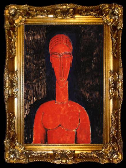 framed  Amedeo Modigliani Red Bust, ta009-2